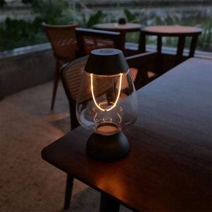 Rechargeable Dimmable LED Filament Table Lamp – Nordic Cordless Bedside Light