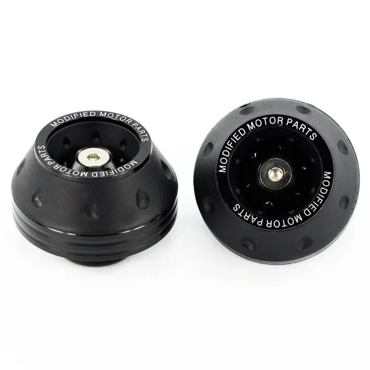 BikerZoneZ front fork slider cups, 2pcs crash protectors with Modified Motor Parts ring on Tampa Home & Garden Store