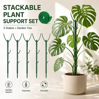 Tall Stackable Plant Support Stakes And Ties