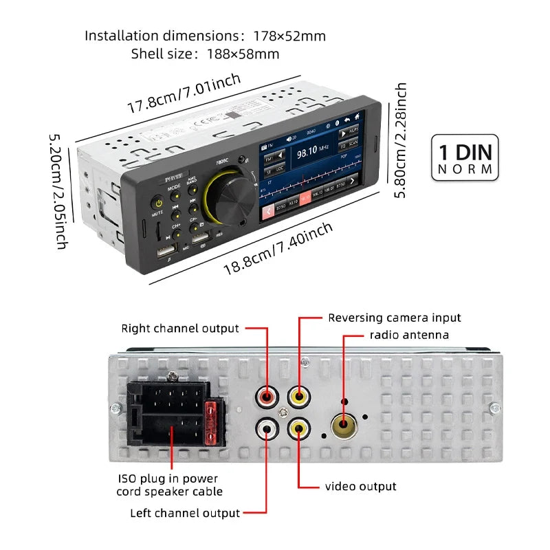 7-inch touchscreen car stereo MP5 player with Bluetooth and USB, UpTrend Deals on Tampa Home & Garden Store
