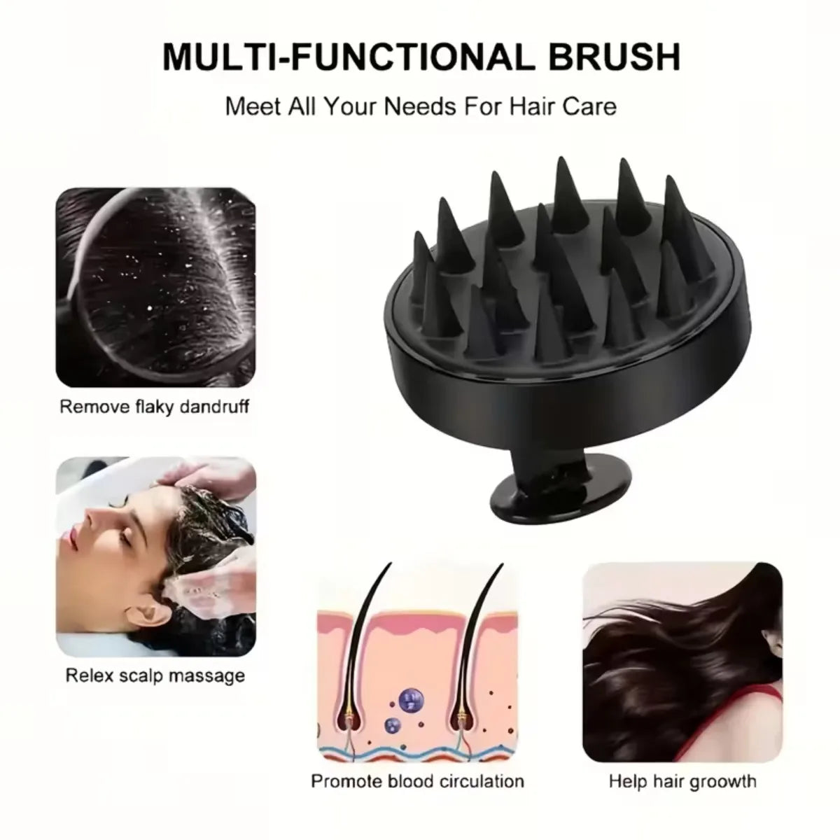 Silcy Skin 4-piece silicone body scrubber set with soft exfoliating brush for face and shower on Tampa Home & Garden Store