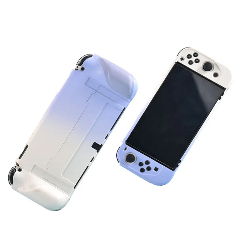 Switch OLED silicone case with oily grip blue purple FLIPSTYLEZLLC 2-pack on Tampa Home & Garden Store