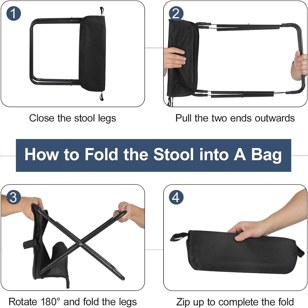 Lightweight Camping Folding Stool and Sack