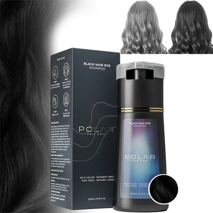 Polar Black Hair Dye Shampoo bottle and box with gradient label on Tampa Home & Garden Store