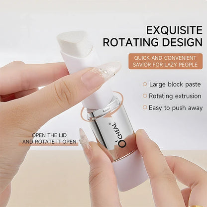O'CHEAL foundation stick with double-headed applicator and rotating cap in white-silver tube on Tampa Home & Garden Store