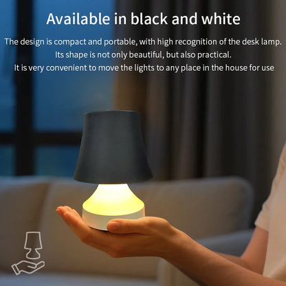 LumiNest | Rechargeable LED Desk Lamp with 3-Color Dimmable Bedside Light Decor