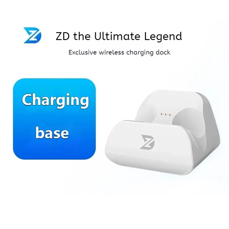 ZD charging base with white wireless dock and ZD logo, blue charging base icon on Tampa Home & Garden Store