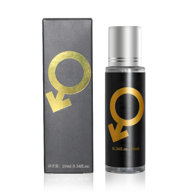 Silcy Skin Pheromone Midnight Temptation perfume bottle and box, black label with gold logo on Tampa Home & Garden Store
