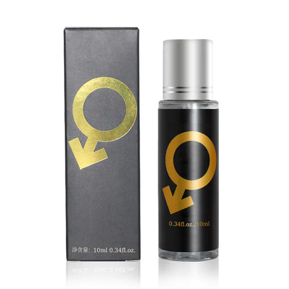 Silcy Skin Pheromone Midnight Temptation perfume bottle and box, black label with gold logo on Tampa Home & Garden Store