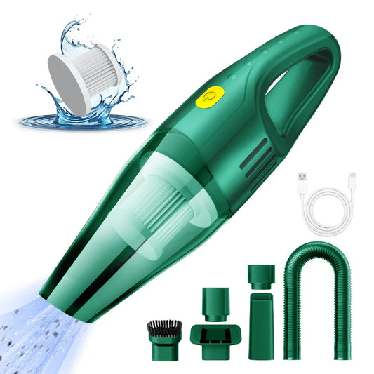 Wireless Mini Car Vacuum Cleaner Strong Suction Portable Handheld Blower - Tampa Home & Garden Store