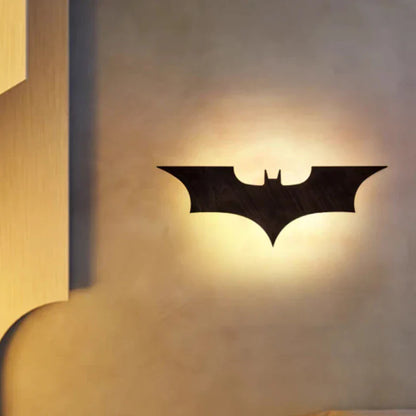 Modern Wooden Wall Lamp Remote 16-Color LED Decorative Night Light 2M Cable