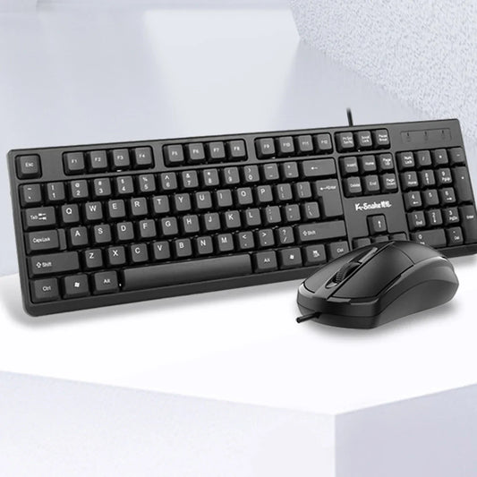 2-piece wired USB keyboard and mouse set by FLIPSTYLEZLLC, black keyboard with optical mouse on Tampa Home & Garden Store