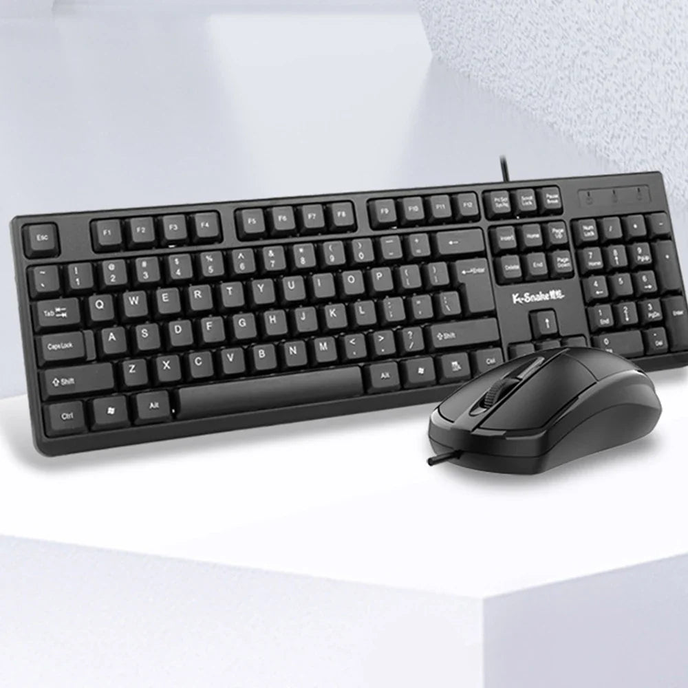 Wired USB keyboard and mouse set by FLIPSTYLEZLLC in black on Tampa Home & Garden Store