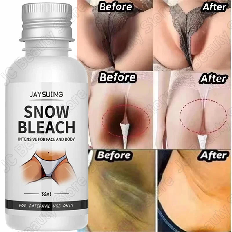 Snow Bleach whitening serum by Silcy Skin, 30ml, for face and body, underarms and intimate areas on Tampa Home & Garden Store