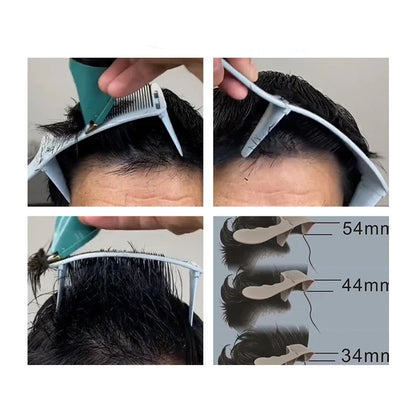 Silcy Skin barber hair comb kit for flat-top fade styling with white 34/44/54mm guards on Tampa Home & Garden Store