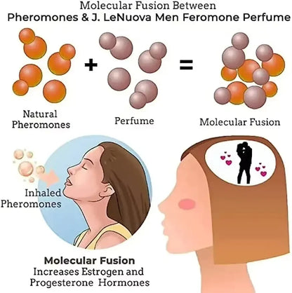 Strong Pheromone for Men by Silcy Skin; natural pheromones and perfume fusion infographic on Tampa Home & Garden Store