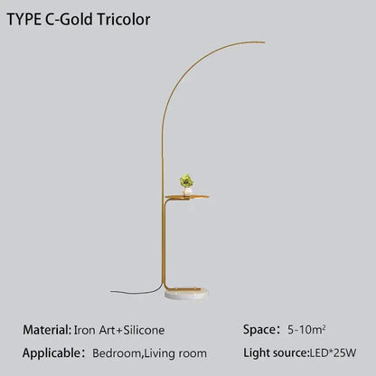 DecorBites LED Art Floor Lamp for Living Room