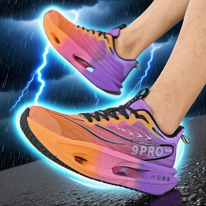 Running Shoes EstaliosFit Cushioned Carbon Trainer orange purple 1 pair on Tampa Home & Garden Store