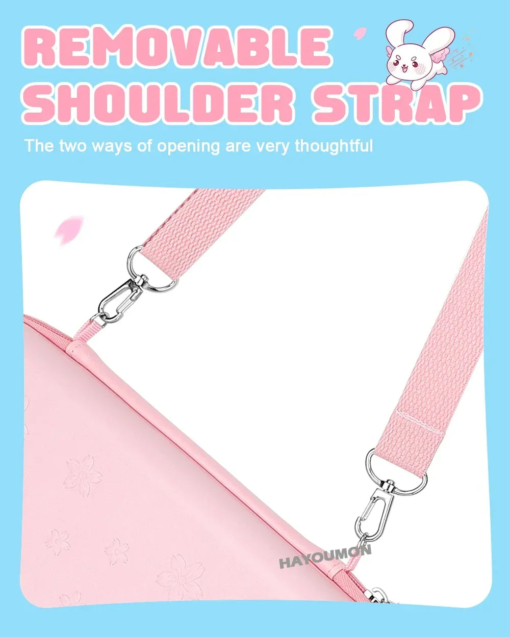 Pink Switch 2 portable carrying case with removable shoulder strap and metal clasps on Tampa Home & Garden Store