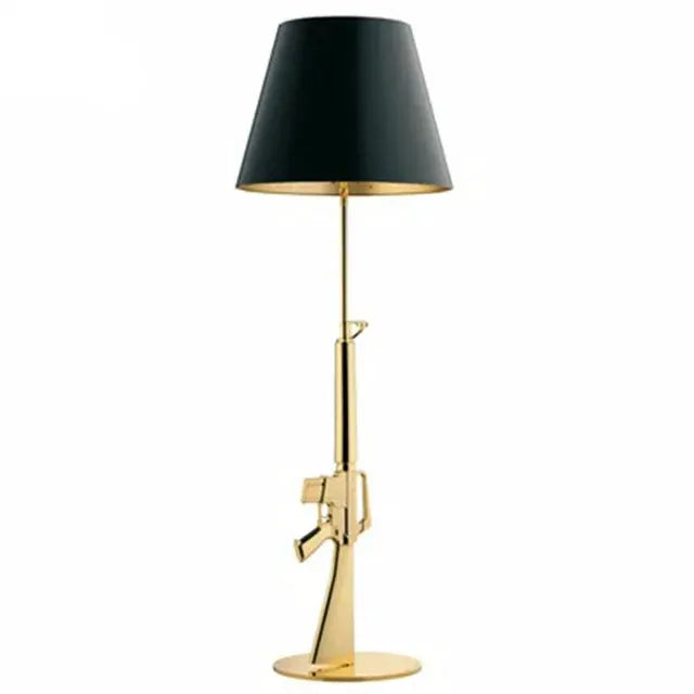 DecorBites Gold LED Floor Lamp for Living Room