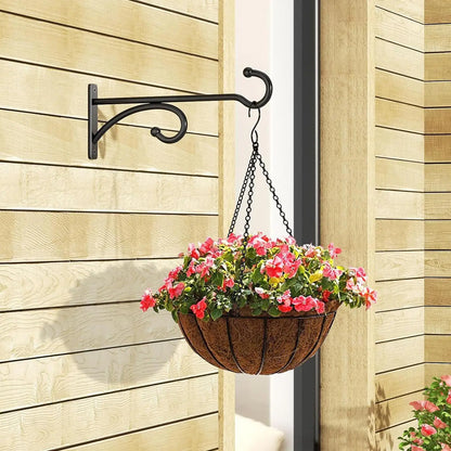 Pair Of Wall Iron Hooks For Outdoor or Garden Use