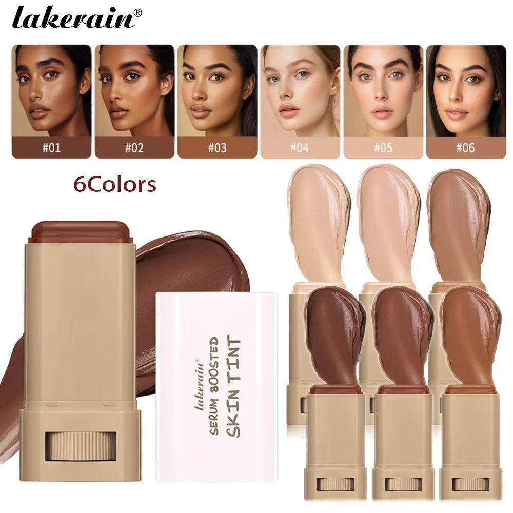 Silcy Skin skin tint foundation stick set in 6 shades with swatches and six sticks lakerain logo on Tampa Home & Garden Store