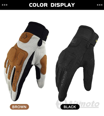 Dirtpaw Race Motorcycle Gloves by BikerZoneZ, two brown and black breathable motocross gloves on Tampa Home & Garden Store