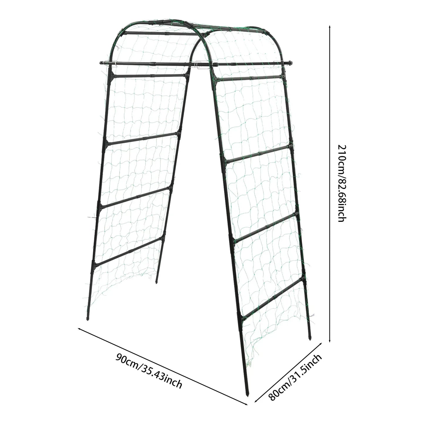 Steel Garden Arch and Climbing Plant Trellis