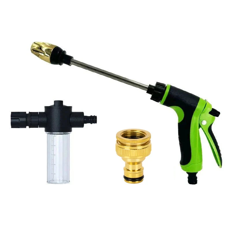Portable Water Hose Nozzle with Foam Lance