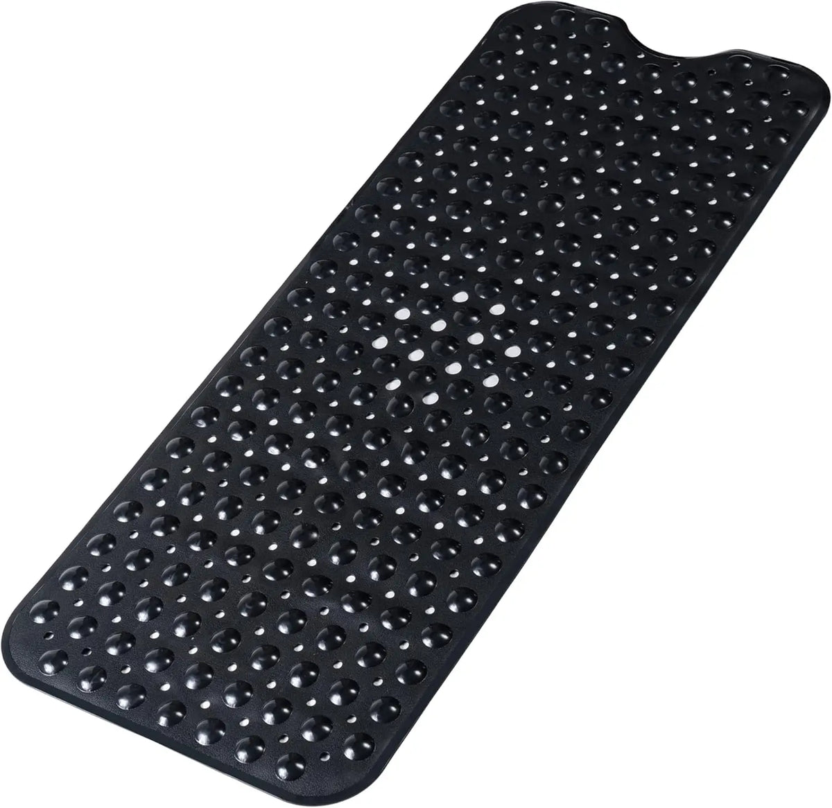 Bathtub mat Silcy Skin extra long black 40x100 cm with suction cups and drain holes on Tampa Home & Garden Store