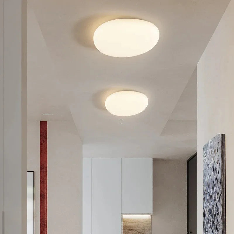 Decorbites Kids LED ceiling light dimmable, round white flush-mount fixtures (2) hallway on Tampa Home & Garden Store