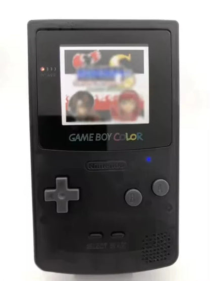 Nintendo Game Boy Color handheld console in black with gray D-pad and A/B buttons, blue LED on Tampa Home & Garden Store