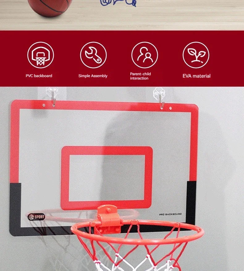 Portable indoor basketball hoop toy with pink hoop and pink-framed clear backboard FLIPSTYLEZLLC on Tampa Home & Garden Store