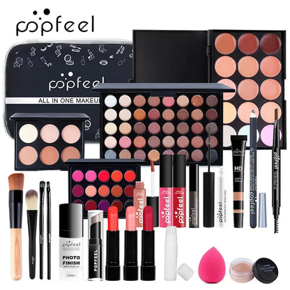 POPFEEL makeup kit with palettes and brushes by Silcy Skin on Tampa Home & Garden Store
