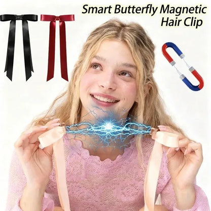 Butterfly Magnetic Hair Clip for Women and Girls, Silcy Skin, beige magnetic clips on Tampa Home & Garden Store