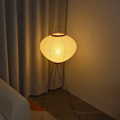 DecorBites Japanese Rice Paper Led Floor Lamp