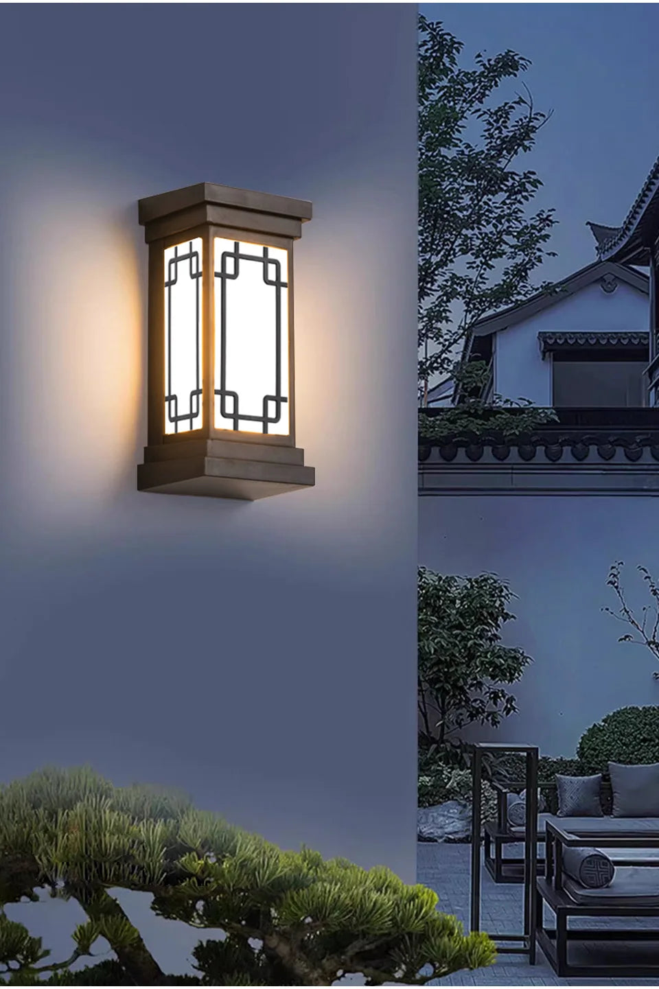 LED Outdoor Wall Light – IP66 Waterproof Motion Sensor Lamp for Porch & Garden