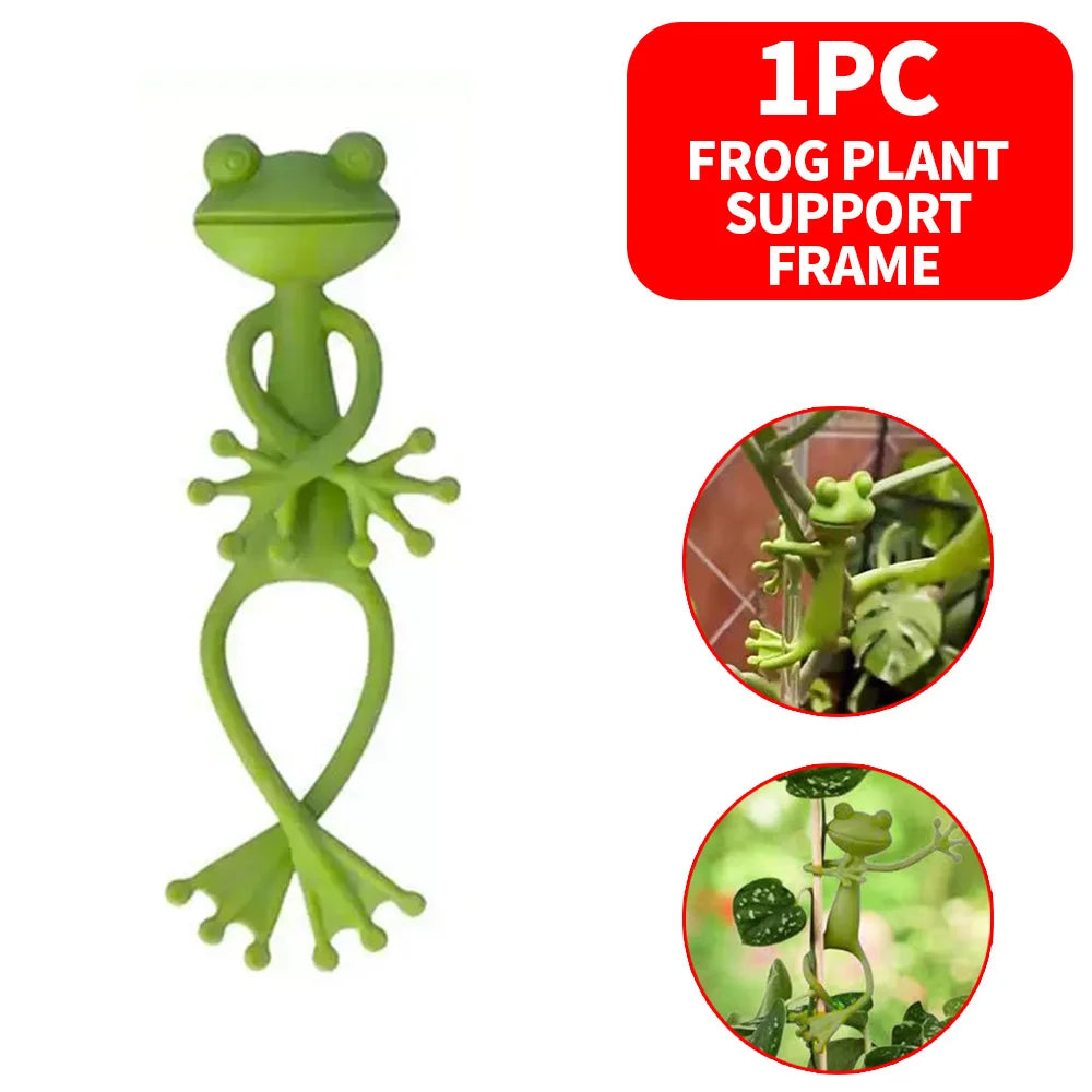 Green Frog Plant Stakes and Garden Holders