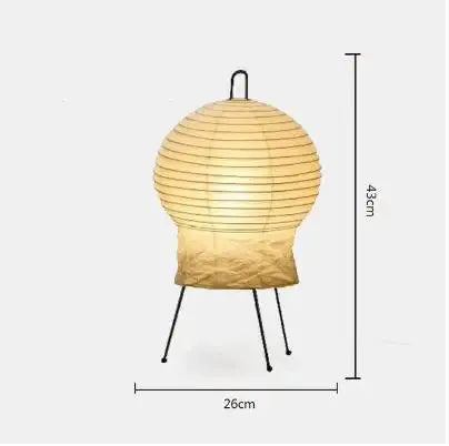 Japanese Rice Paper Floor Lamp Wabi Sabi Lantern