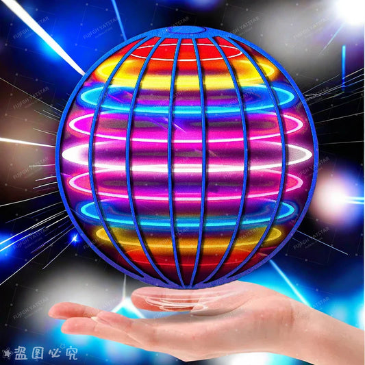 Flying LED Ball Toy for Kids – Hand Controlled 360° Rotating Cosmic Globe - Tampa Home & Garden Store