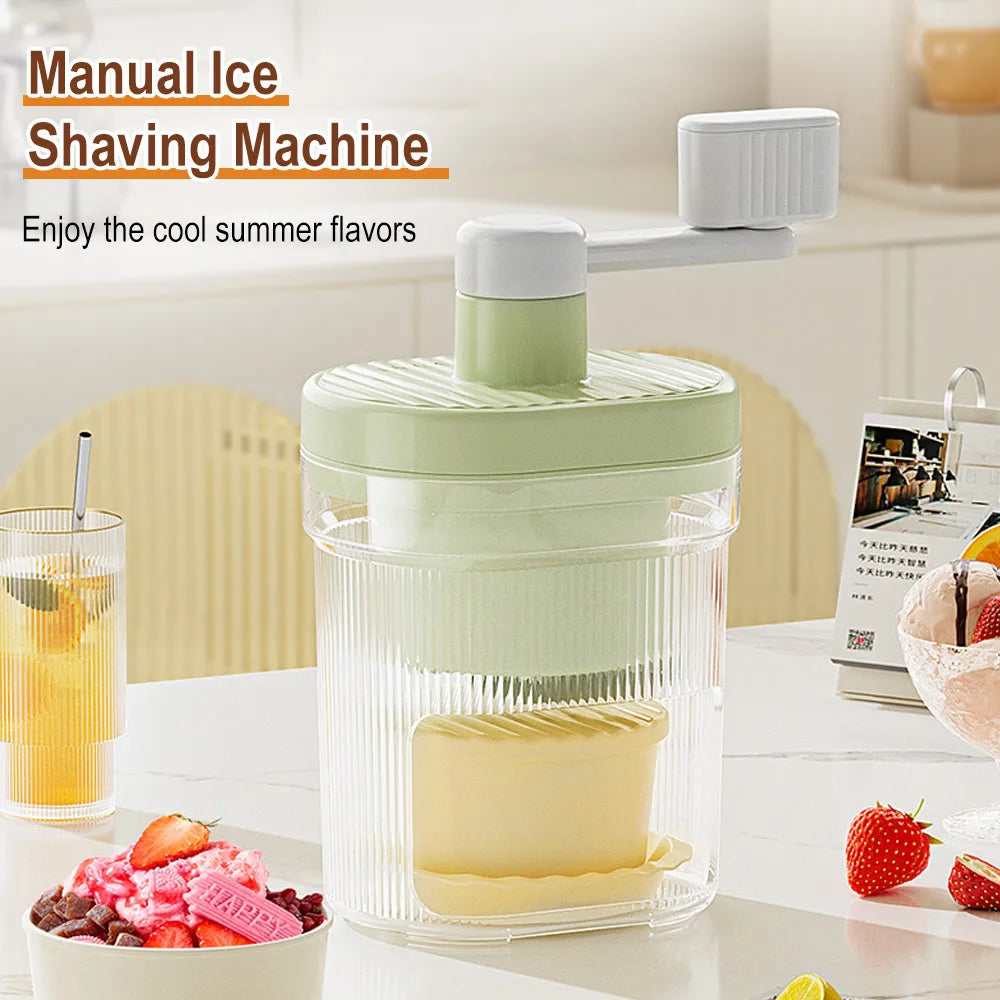 Small Manual Shaved Ice Machine and Compact Tool