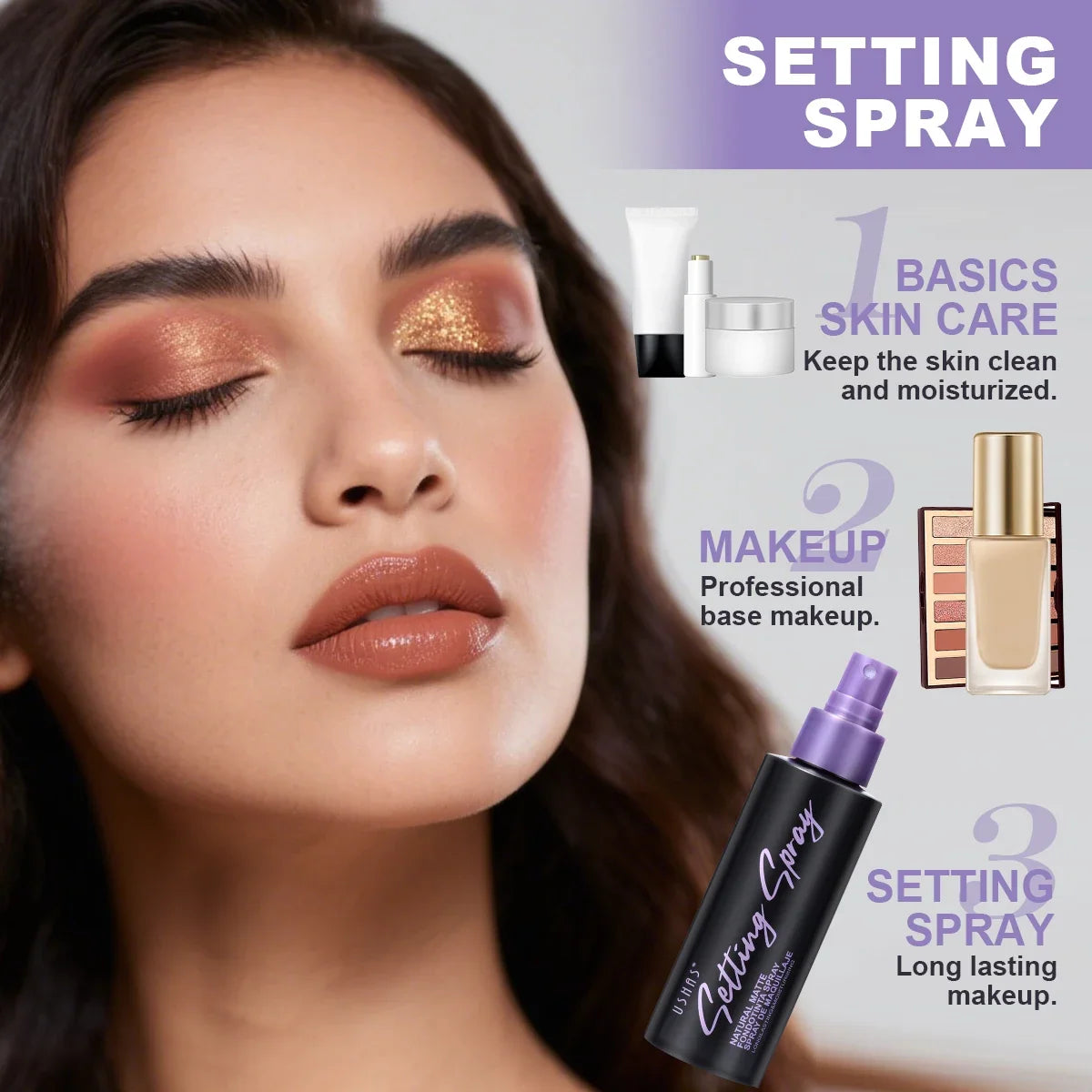 Waterproof Makeup Setting Spray and Fixer
