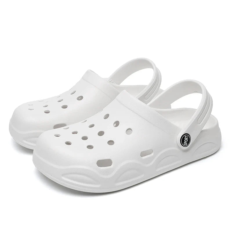 Lightweight Women Clogs and Beach Sandals White