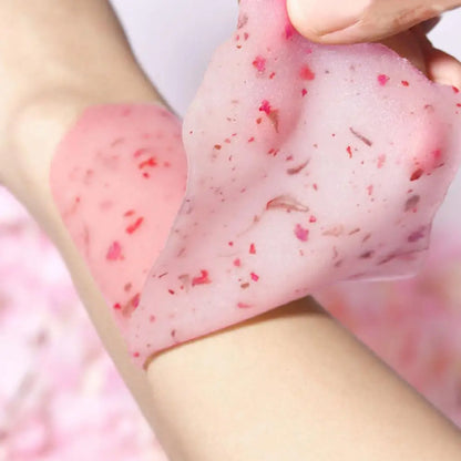 Jelly facial mask by Silcy Skin, pink rose hydro jelly with red specks, peel-off mask on Tampa Home & Garden Store