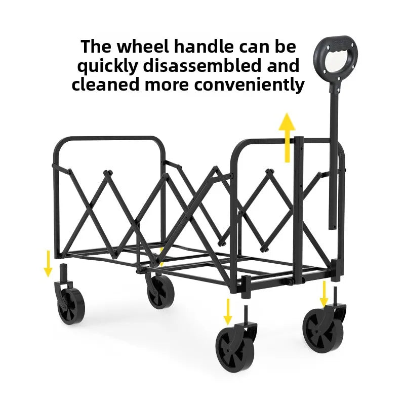 Small Folding Cart for Picnic and Garden Use