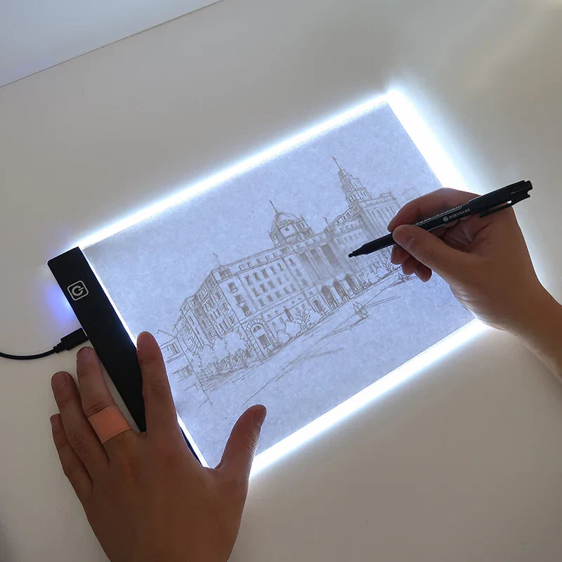 A5 LED Drawing Copy Pad Dimmable Light Board Adjustable Art Tablet Educational Toy