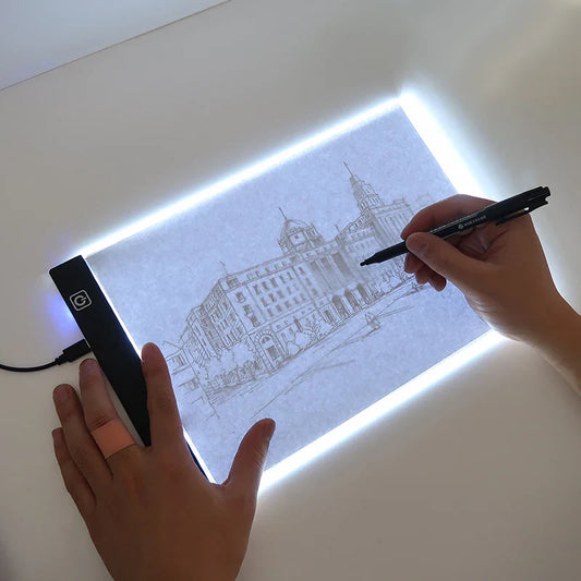 A5 LED Drawing Copy Pad Dimmable Light Board Adjustable Art Tablet Educational Toy - Tampa Home & Garden Store