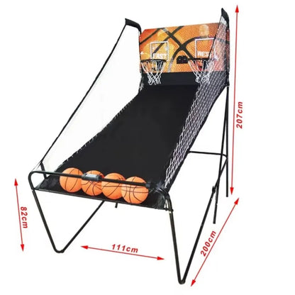 Basketball Arcade Foldable Single Hoop by FLIPSTYLEZLLC black frame 4 balls ramp Tampa Store on Tampa Home & Garden Store
