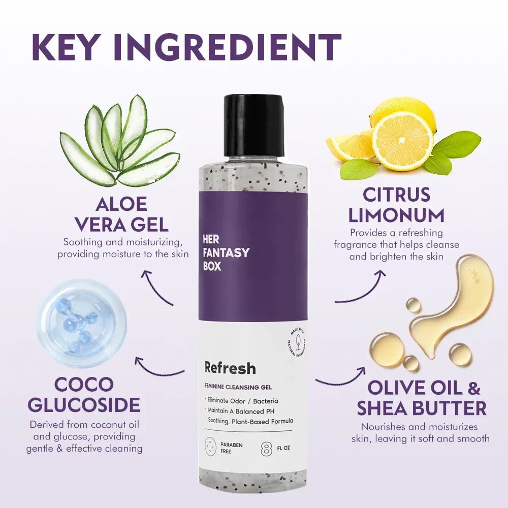 Silcy Skin Refresh feminine body wash bottle with purple label on Tampa Home & Garden Store