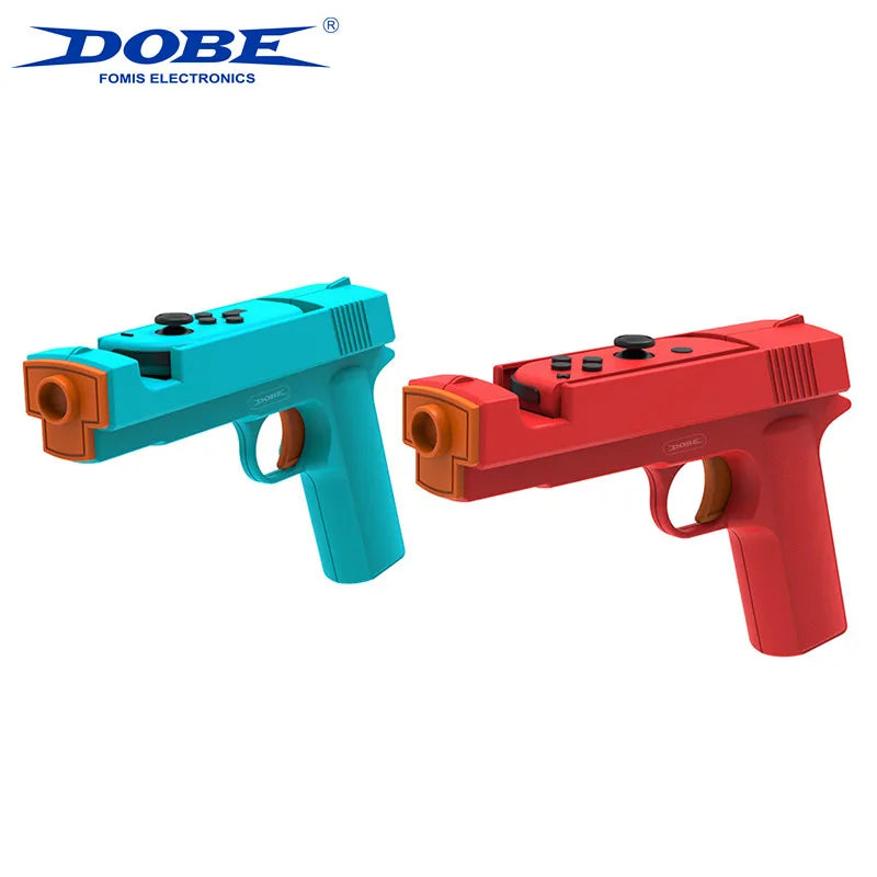 DOBE Nintendo Switch gun controllers turquoise and red with muzzle grips 2pc by FlipStylez LLC on Tampa Home & Garden Store